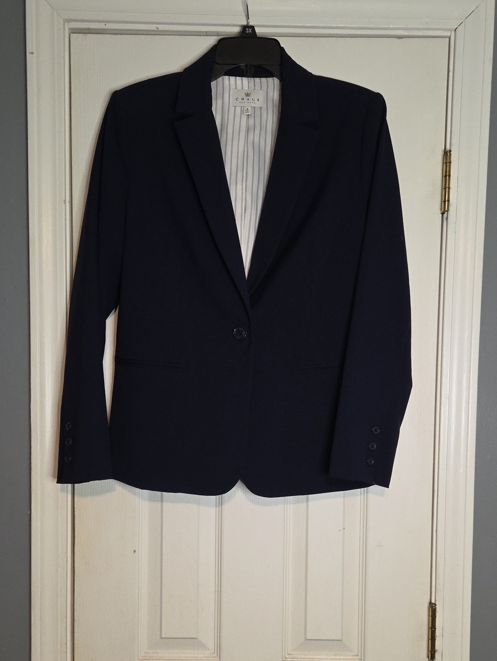 Chaus Dark Navy Single-Button Blazer